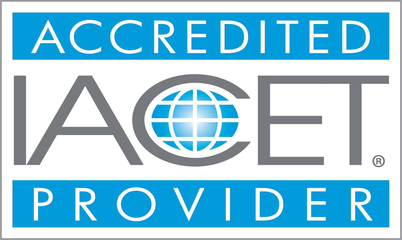 Accredited IACET Provider logo.